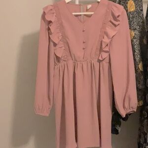 purple-pink kids dress longsleeve